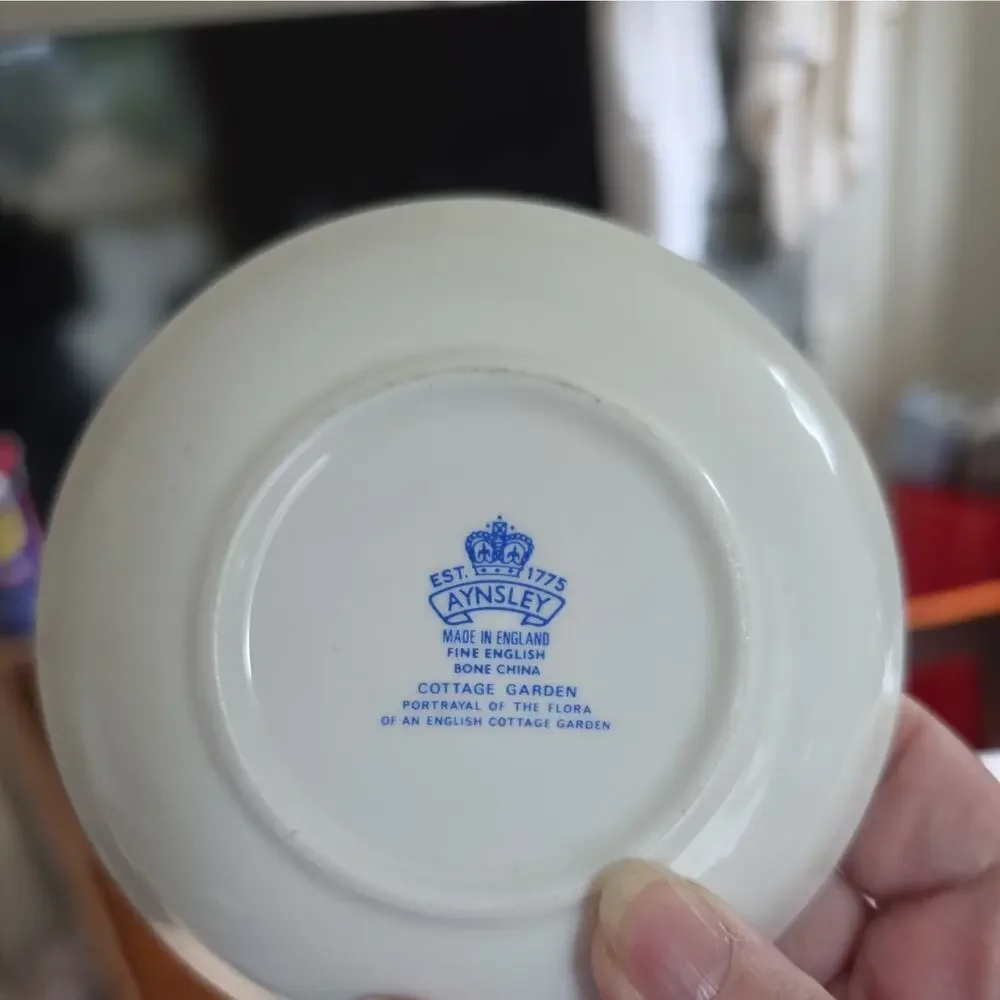 Vintage Aynsley Country Garden Trinket Bowl/Dish Cottage Core 4½